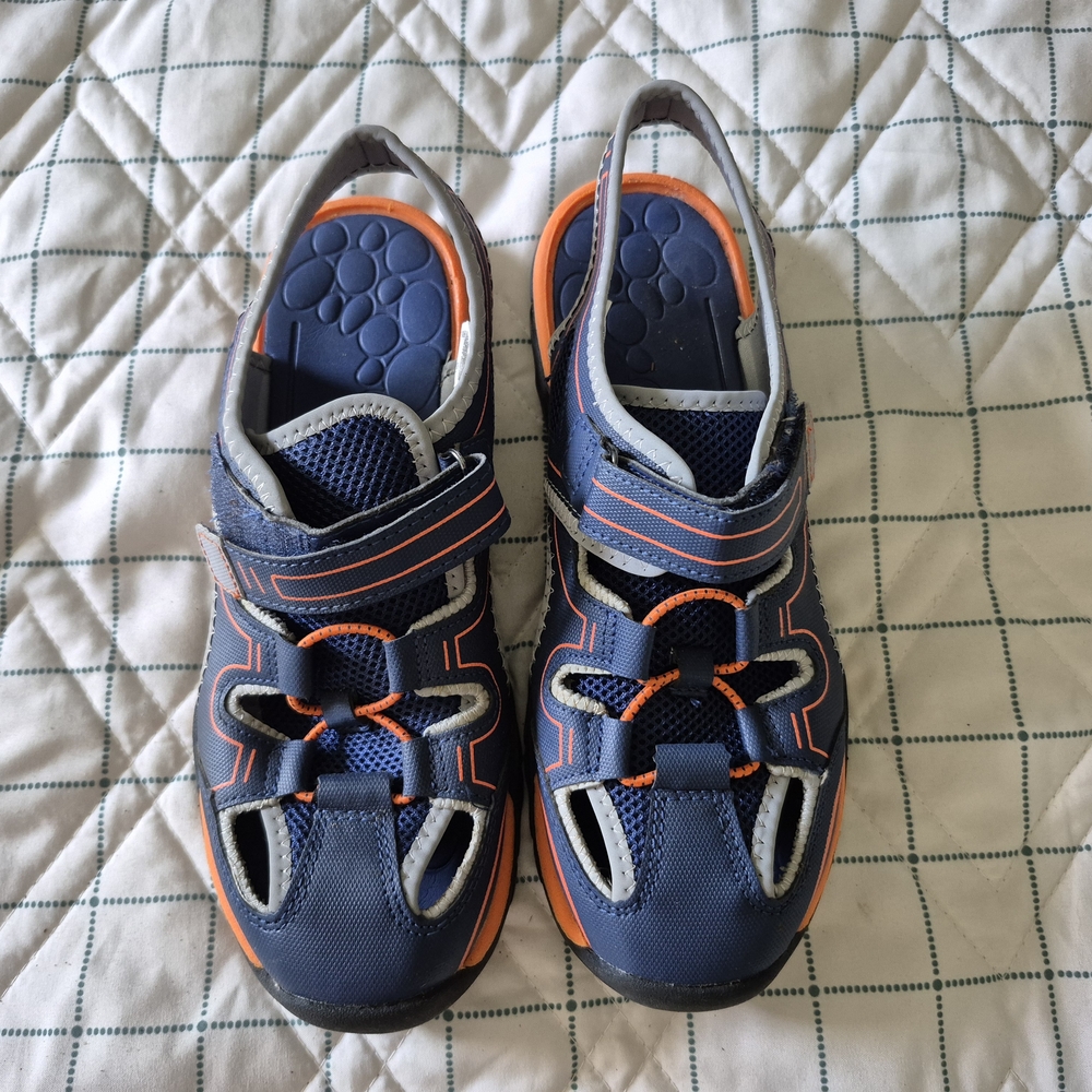 Wonder Nation Blue and Orange Sporty Sandals